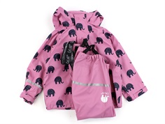 CeLaVi chateau rose elephant rain gear pants and jacket